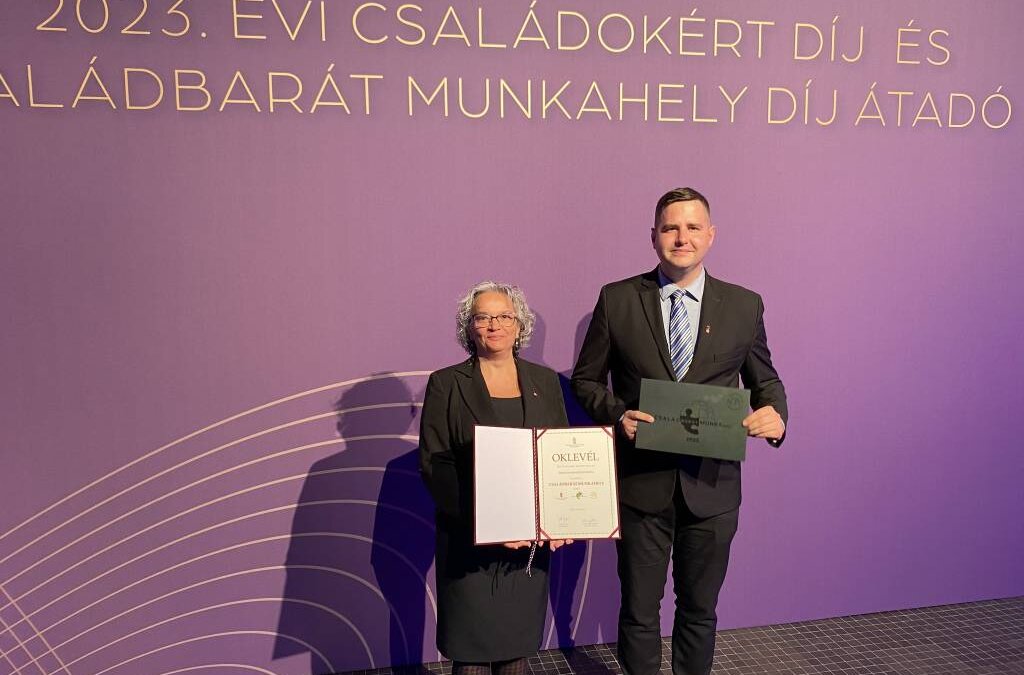 Az Encsi Polgármesteri Hivatal Családbarát munkahely díjat kapott!