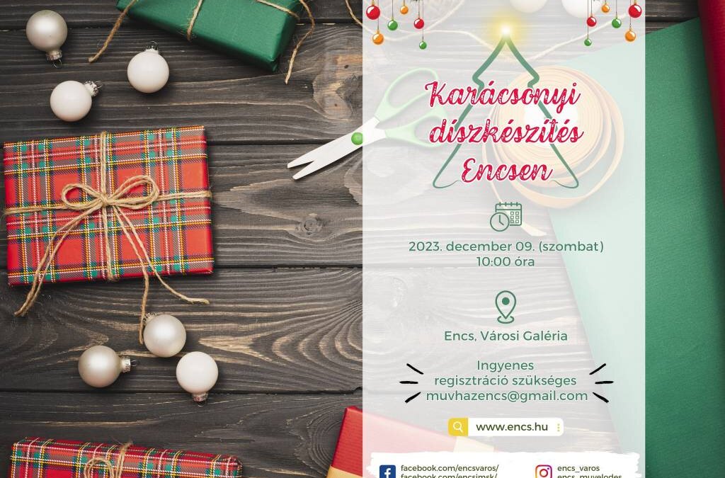 Karácsonyfadísz készítés